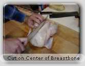 Chicken breast bone